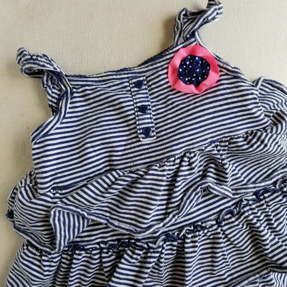 Carter's navy striped dress 24 mos